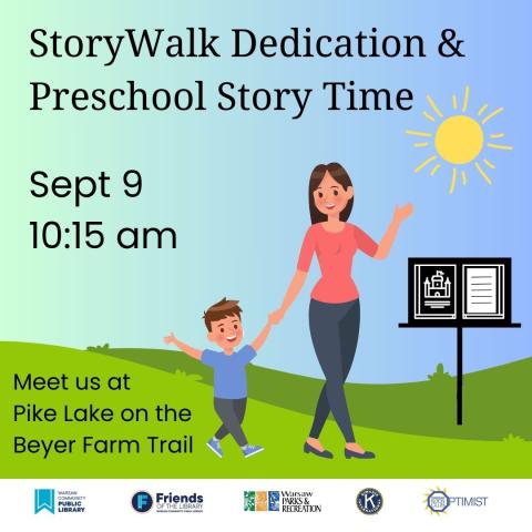 StoryWalk Dedication and Preschool Story Time